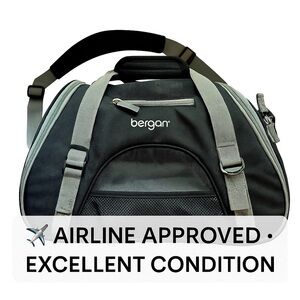bergan comfort carrier small pet (black/grey)